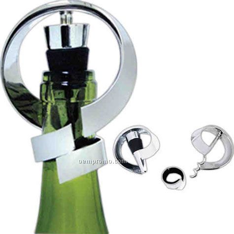 Moebius Three-piece Spiral Wine Set