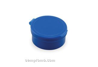 0.5 Oz. Blue Round Hinged Top Jar (Empty)