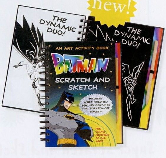 Scratch And Sketch Activity Book - Batman