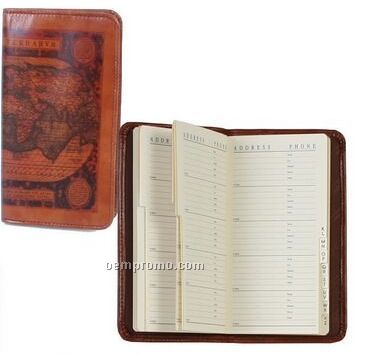 The Old Atlas Vegetable Tanned Calf Leather Pocket Telephone & Address Book