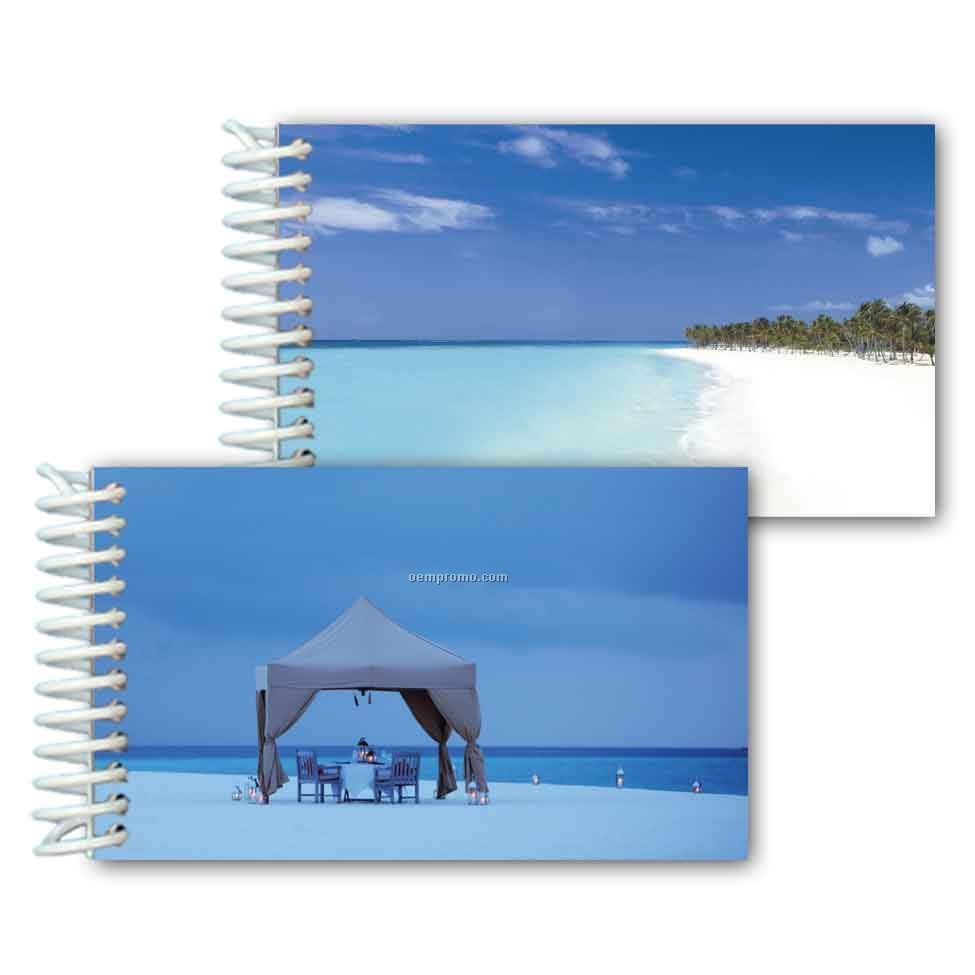 3d Lenticular Mini Notebook Stock/Island Resort (Blank)
