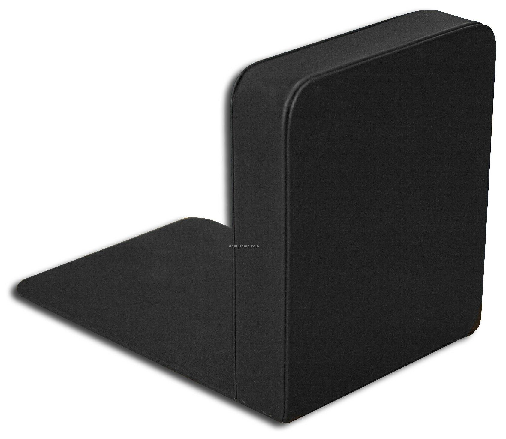 Black Classic Leather Pair Of Bookends