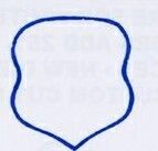 Die Cut Shield "A" Blank Patch Merrowed (3-1/4"X3-1/2")