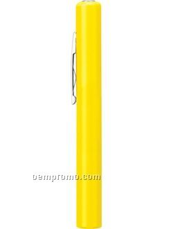 Pen Light W/ Yellow Barrel & White LED