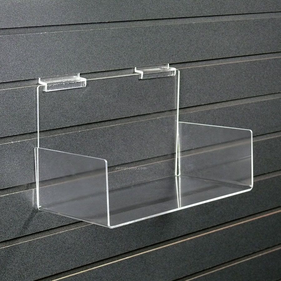 Slatwall Accessories - Acrylic Shelf W/Sides