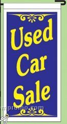 Stock Ground Banner & Frame (Used Car Sale) (14"X30")