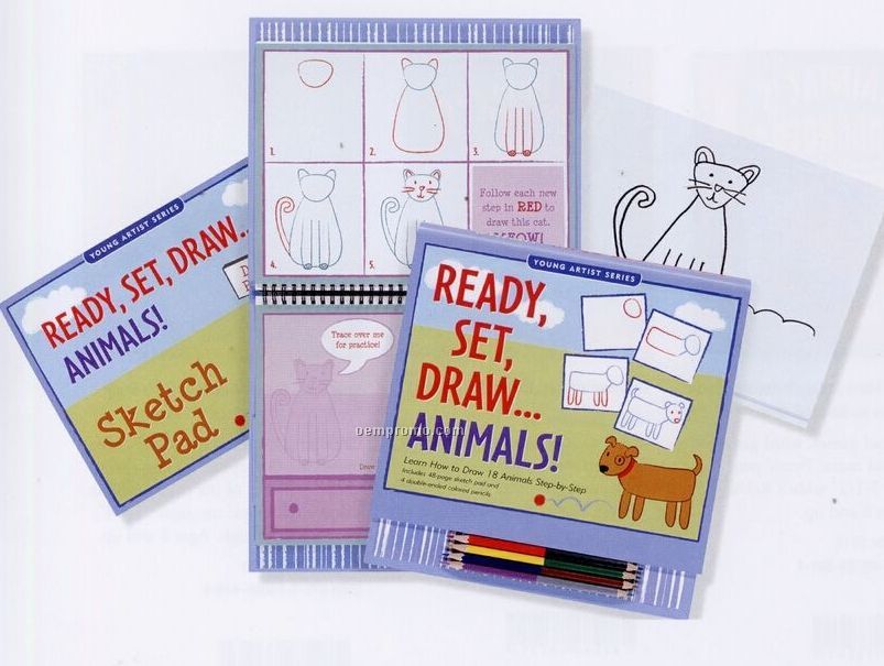 Ready, Set, Draw...animals! Activity Book