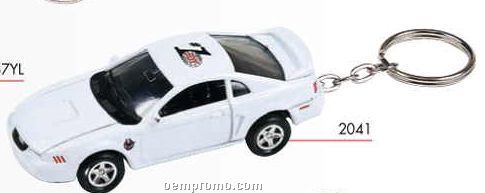 3"X1-1/4"X1-1/4" Ford Mustang Toy Car With Keychain