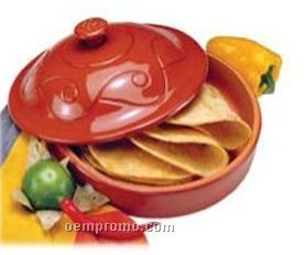 8" Diameter Ceramic Tortilla Warmer