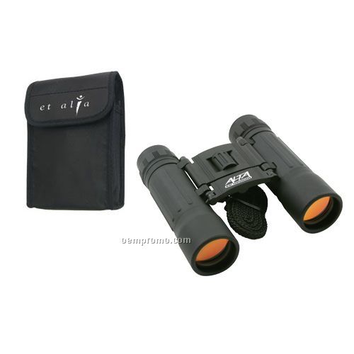 Compact 10x25 Binoculars With Nylon Case