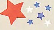 Galaxy Liberty Star Confetti (2")