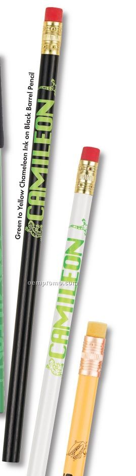 Green To Neon Yellow Chameleon Pencils W/ White Barrel