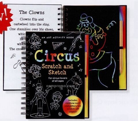 Scratch And Sketch Activity Book - Circus