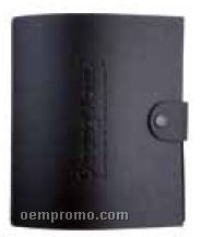 Snap Closure 3-ring Binder - Premium Or Recycled Leather (5.5"X8.5")