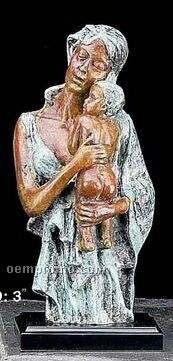 Bronze Mother & Child Sculpture