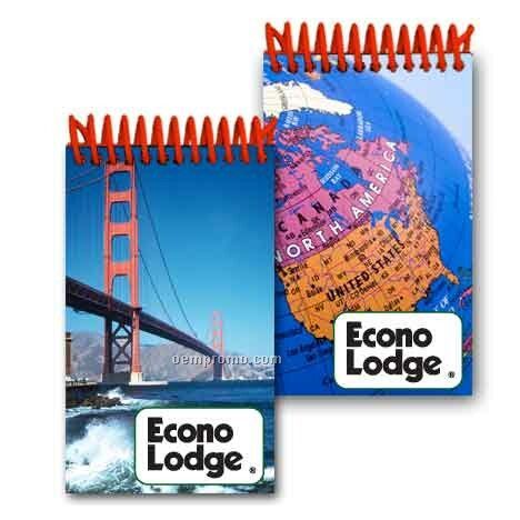3d Lenticular Mini Notebook Stock/San Francisco/N. America Map (Custom)