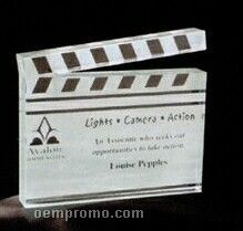 Acrylic Paperweight Up To 20 Square Inches / Clapboard