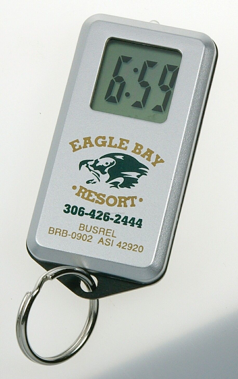 Lighted Rectangle Clock With Key Chain