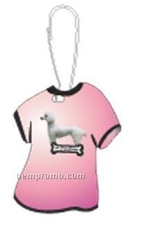 Poodle Dog T-shirt Zipper Pull