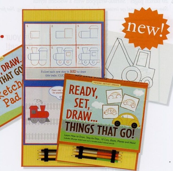 Ready, Set, Draw... Things That Go Activity Book