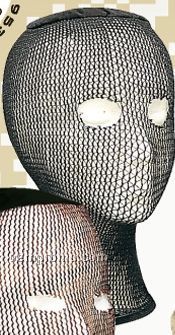 Black Spandoflage Head Net/ Mask