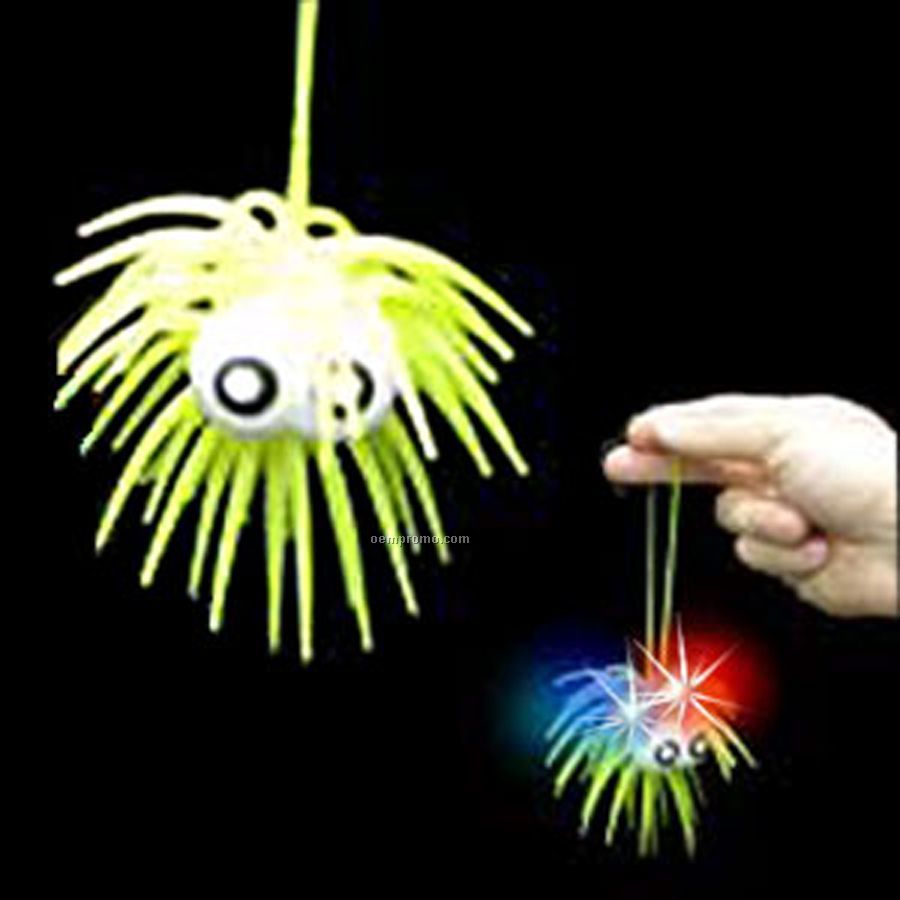 Light Up Jelly Puff Ball With Multi Color LED
