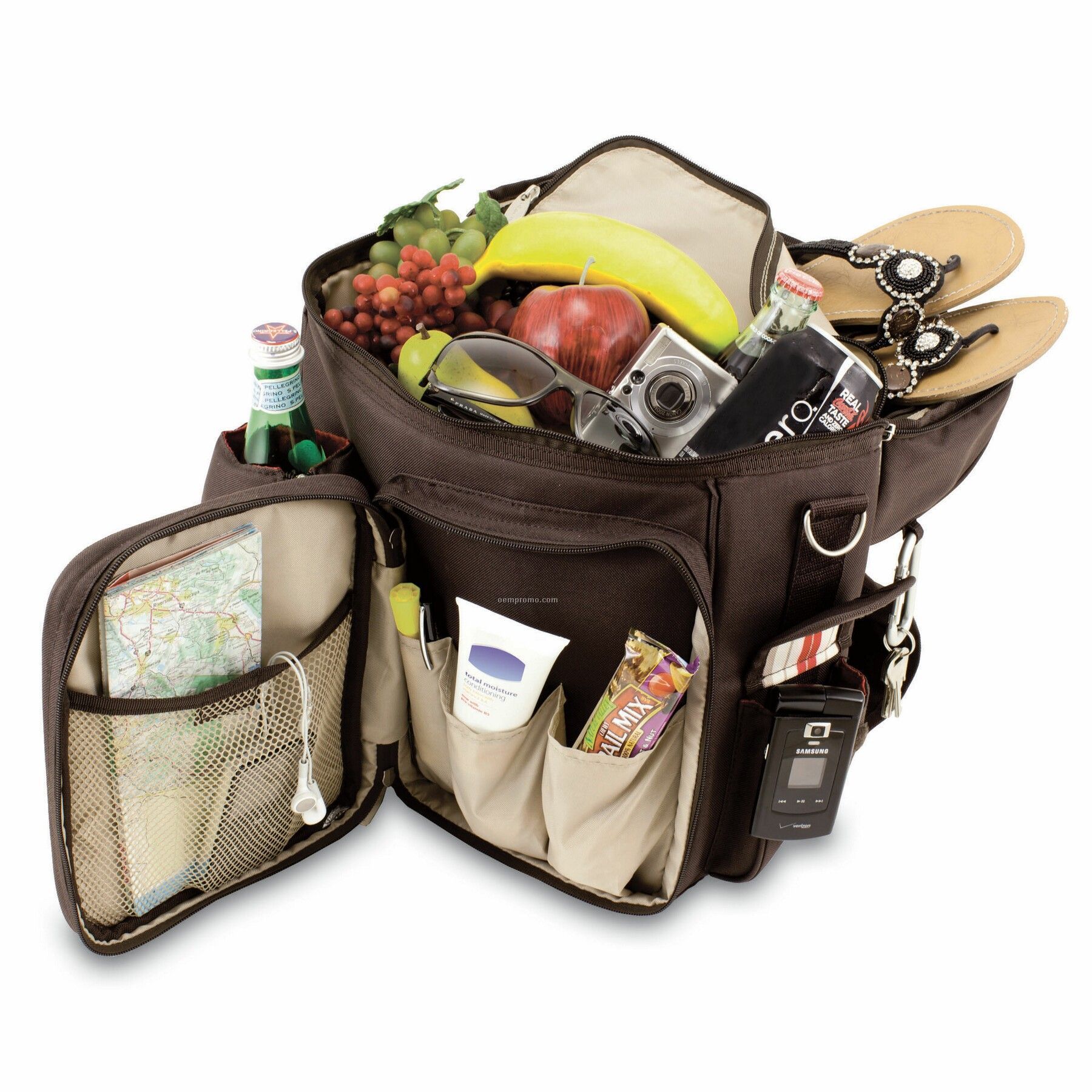 Moka Turismo Cooler Backpack W/ Water Duffel - Brown (20 Can Capacity)