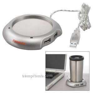 USB Tea/ Coffee/ Cup Warmer & 4 Port Hub