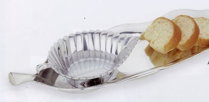 Arbor Collection Bread Tray W/ Dipping Bowl