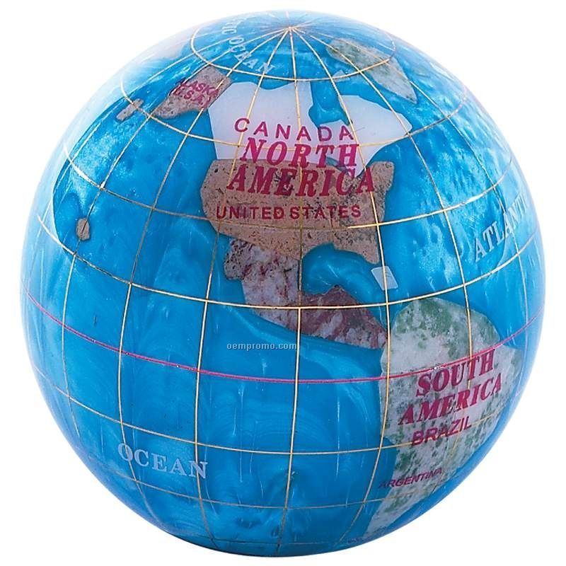 Decorative Globe Paper Weight (3 1/4