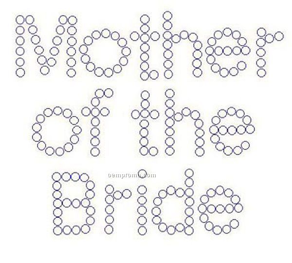 Mother Of The Bride Crystal Transfer