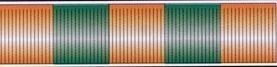 60' Orange & Green Metallic Hula Streamer