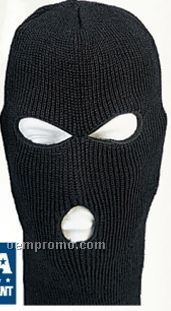 Black Wintuck Acrylic Face Mask