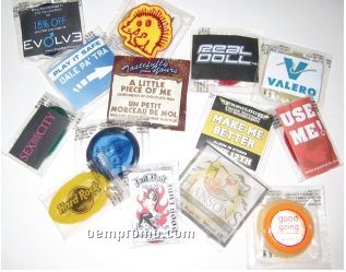 Custom Labeled Condom - Bulk (4 Color/ 1 Side)