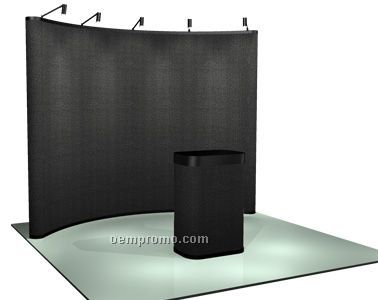 Economy Pop-up Curved Display (10') All Fabric Kit