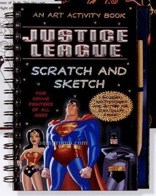 Scratch And Sketch Activity Books - Justice League
