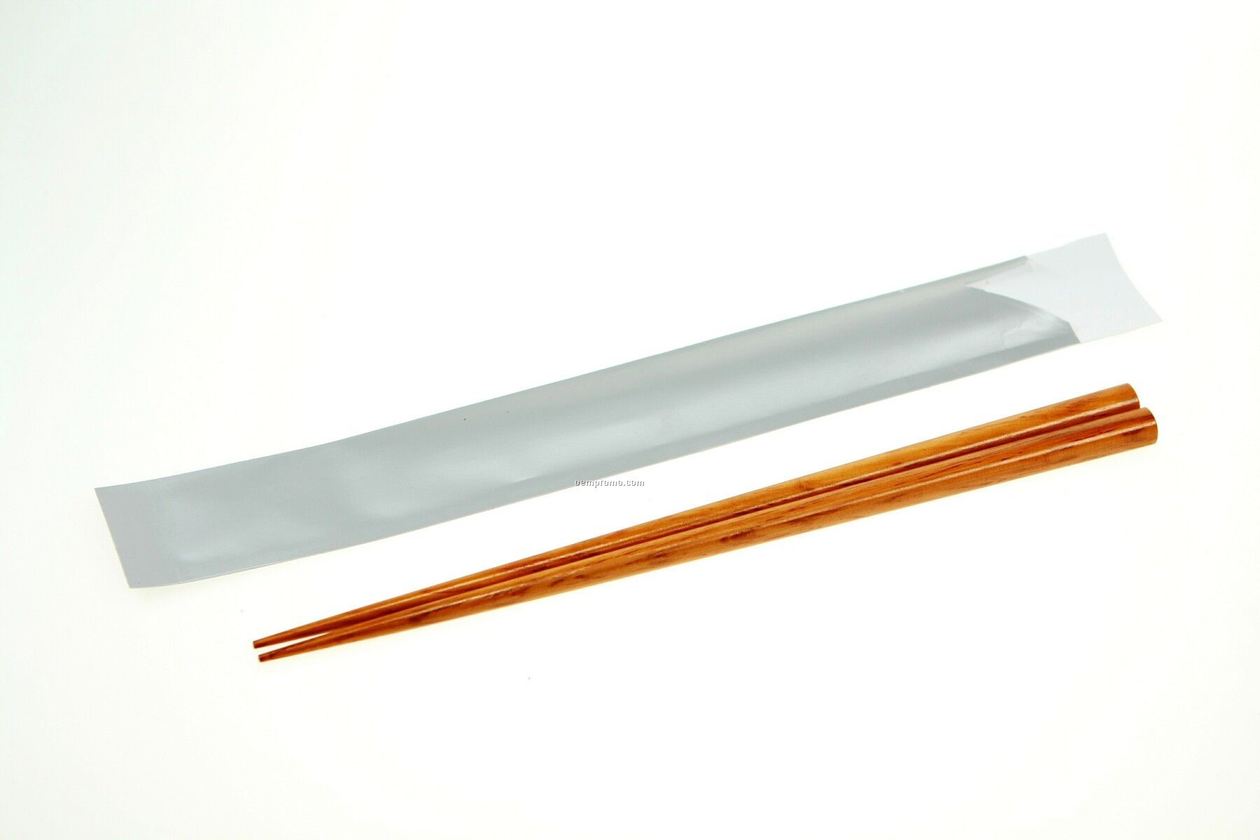 Wooden Brown Chopsticks In Silver Paper Pouch