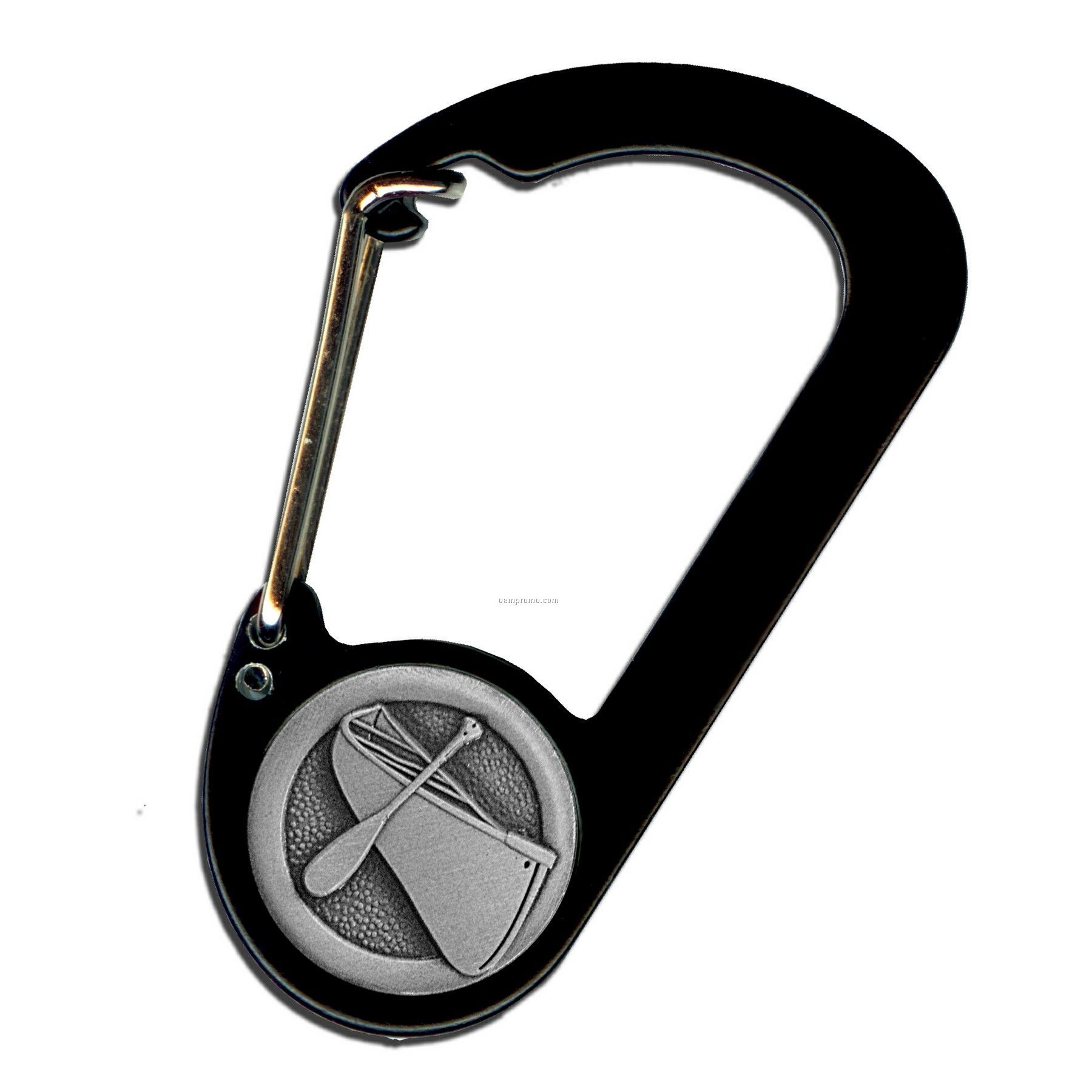 Button D Carabiner With Canoe Emblem