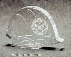 Acrylic Paperweight Up To 20 Square Inches / Construction Hardhat