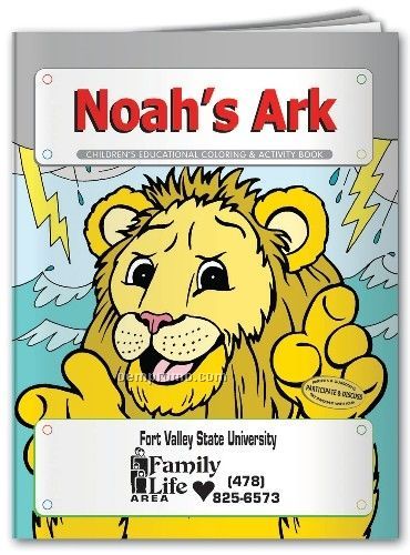 Action Pack Coloring Book W/ Crayons & Sleeve - Noah's Ark