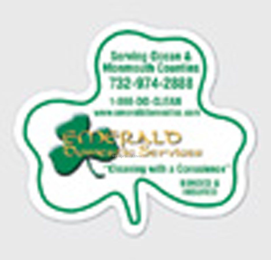Stock Shape Shamrock Recycled Magnets (30 Mil.)
