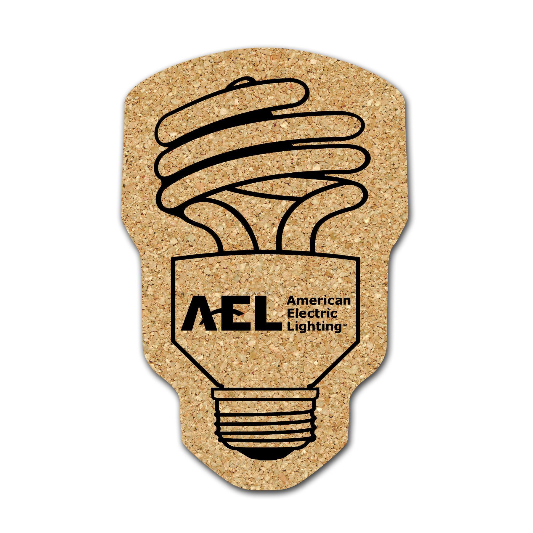 All Natural Cork Energy Efficient Light Bulb Coaster