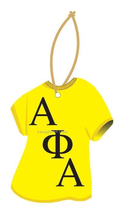 Alpha Phi Alpha Fraternity T-shirt Ornament W/ Mirror Back (10 Square Inch)