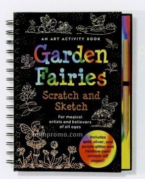 Scratch And Sketch Activity Book - Garden Fairies