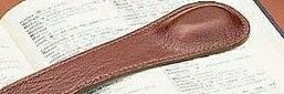Tan Genuine Leather Book Weight