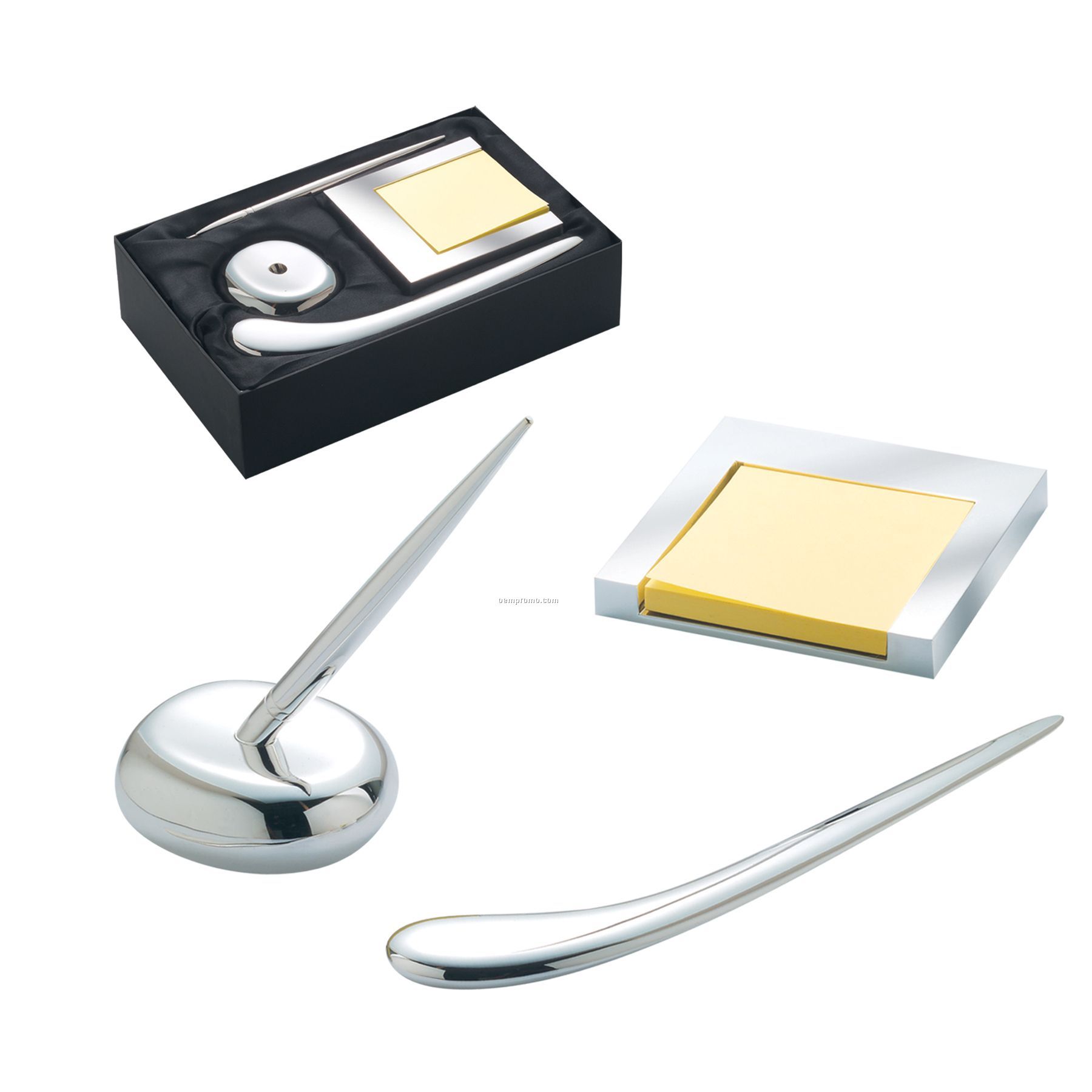 3-piece Executive Desk Gift Set W/ Pen/Letter Opener & Memo Pad Holder