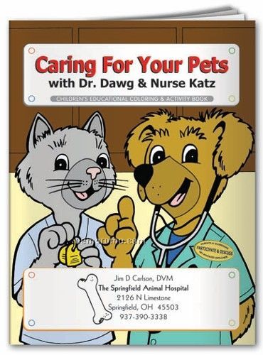 Action Pack Coloring Book W/ Crayons & Sleeve - Caring For Your Pets