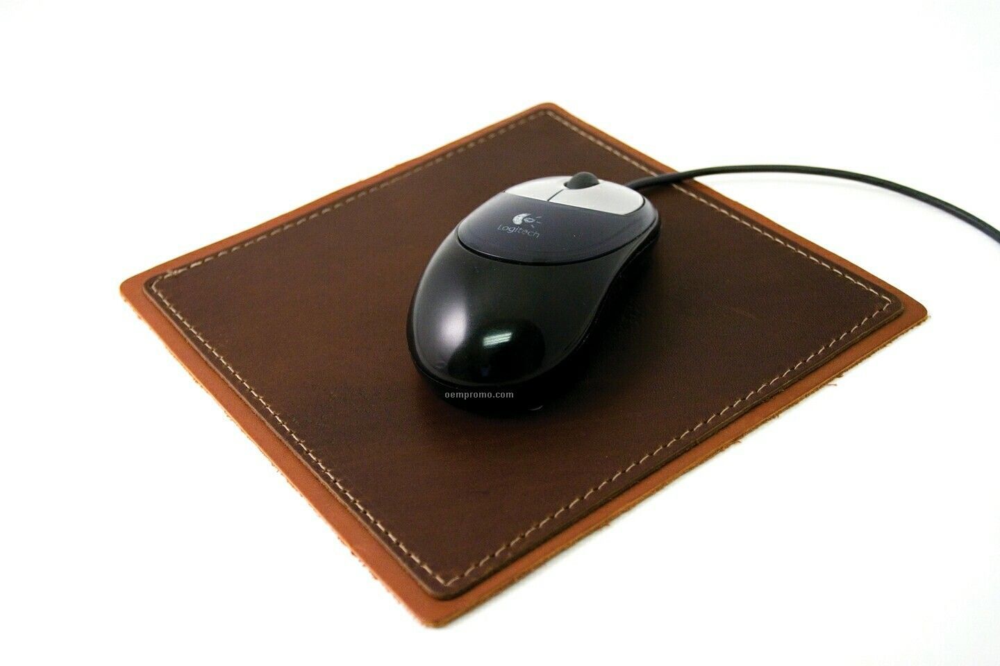Hand Stitched Leather Mouse Pad