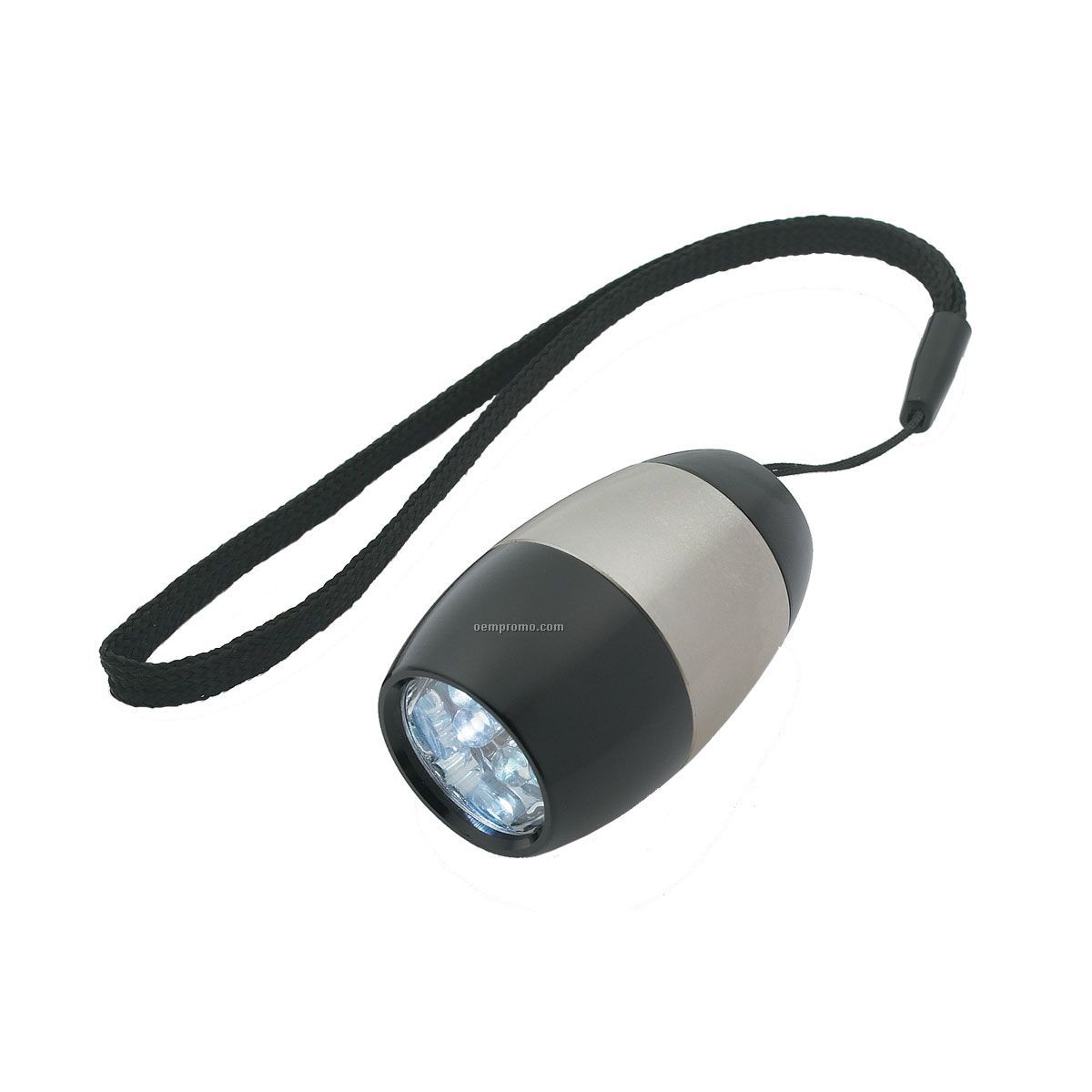 Silver Mini Flashlight W/ 6 Leds