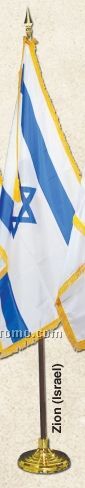 Religious Zion (Israel) Indoor Flag Sets (3'x5')